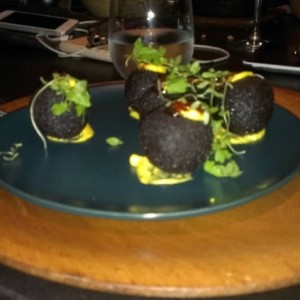 esferas de morcilla