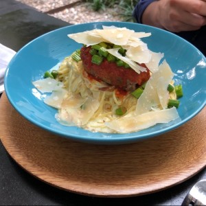 Pasta con cordero