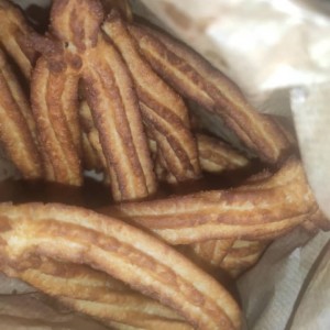 churros con chocolate versión para llevar 