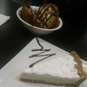 Helado Tempurizado y Pie de Limon