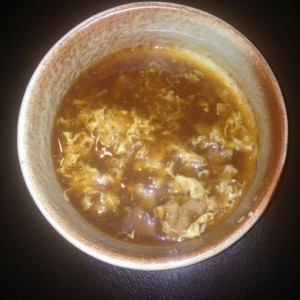 Sopa Agrio-Picante con Mariscos, Excelente