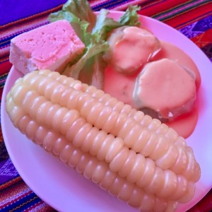 CHOCLO con Camote y queso... Deliciosa combinacion!