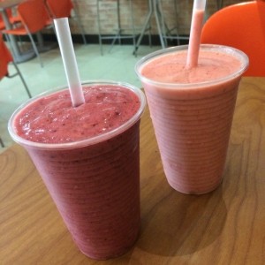 smoothie de mora y fresa