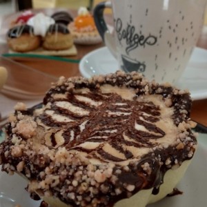 cafe Marron y cafe en galleta