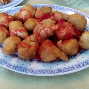 agridulce de pollo
