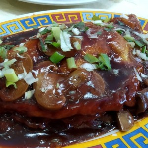 Fu Yung de pollo y cerdo