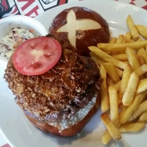 Hamburguesa de Carne con queso de cabra