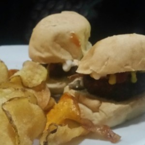 trio de hamburguesas ( ya se comieron una ) hahaha