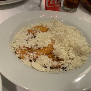 tajadas con queso