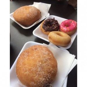 Rellenas - Bomba grande y mini donas 