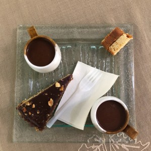 Chocolates y postre