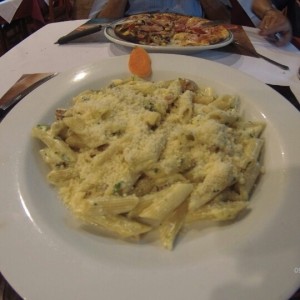 Plumita a la Carbonara