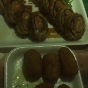 tropical roll y croqueta