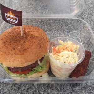 Hamburguesa con Camarones, excelente..!