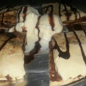 Pizzeta de chocolate