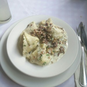 Tortelloni a la carbonara