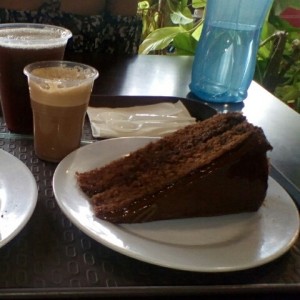 Torta de "Nutella" (realmente es chocolate)