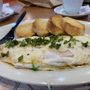 omellet pavo con cebollin