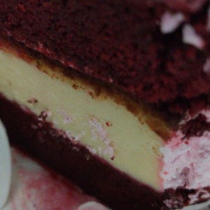 Red velvet con chesse cake