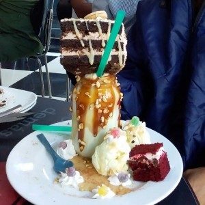 Copa de Brownie sabor Mantecado