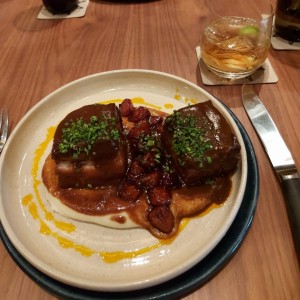 costillas con pure de papa
