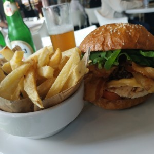 hamburguesa de pollo