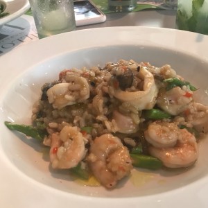 risotto de camarones