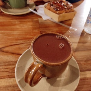 Chocolate caliente especiado.