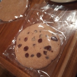 galleta con chispas de chocolate