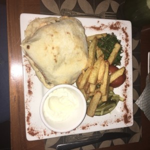 Plato de Shawarma de Pollo