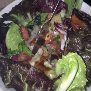 Fatush (Ensalada Arabe Acida con Pan Arabe Frito)