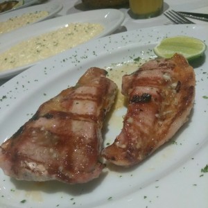 Lomo de cerdo con risotto