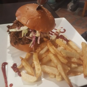 hamburguesa de puerco