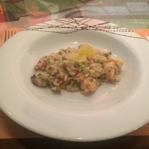 risotto de camarones 