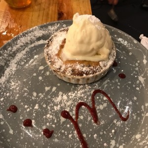 postre coockies and chips con helado