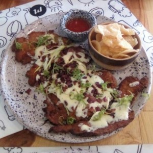 Milanesa con Tocineta.