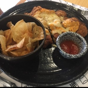 Milanesa de carne triple queso