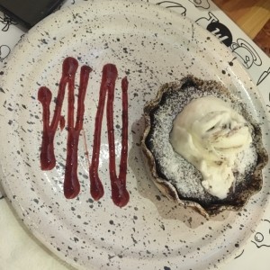 Galleta con helado
