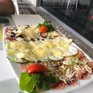 triptico de carpaccio