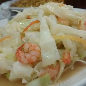 Chop Suey con camarones