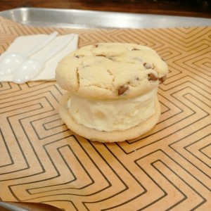 sandwich de helado de mantecado