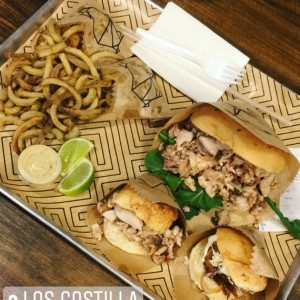 Hambuguesa Porchetta y Duo de Hamburguesas