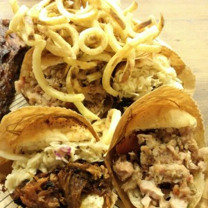 Pulled Pork, Porchetta y papitas