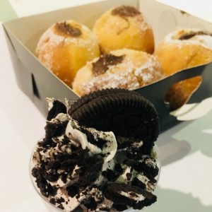 bombas de Nutella y postre de Oreo