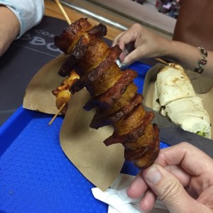 Pincho de platano.