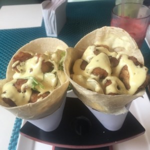 Wrap de pollo crujiente