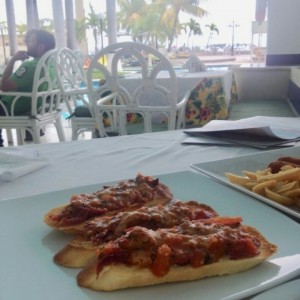 Bruschettas Amabile, muy buenas