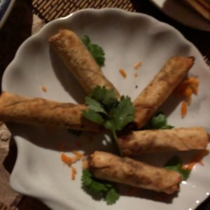 lumpias rellenas de camaron 