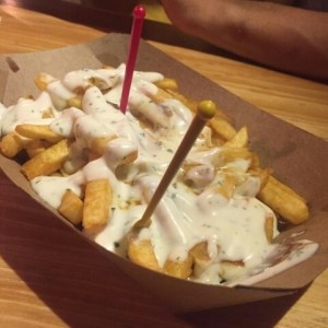 Papas con salsa de Ajocilantro