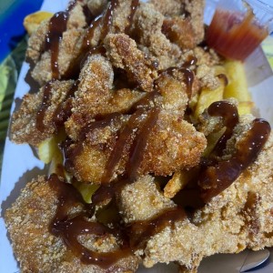 Cesta de pollo y papas 